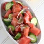 Watermelon Salad with Lemon Chia Dressing