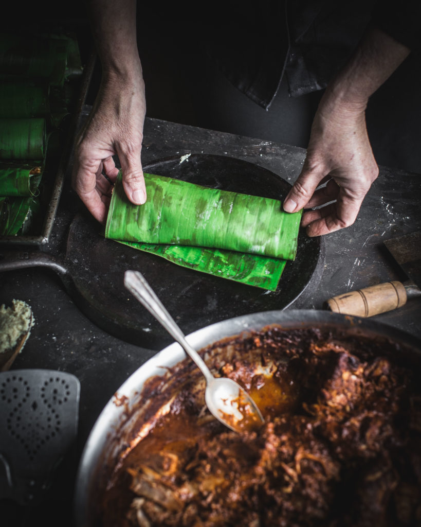 Form the tamal