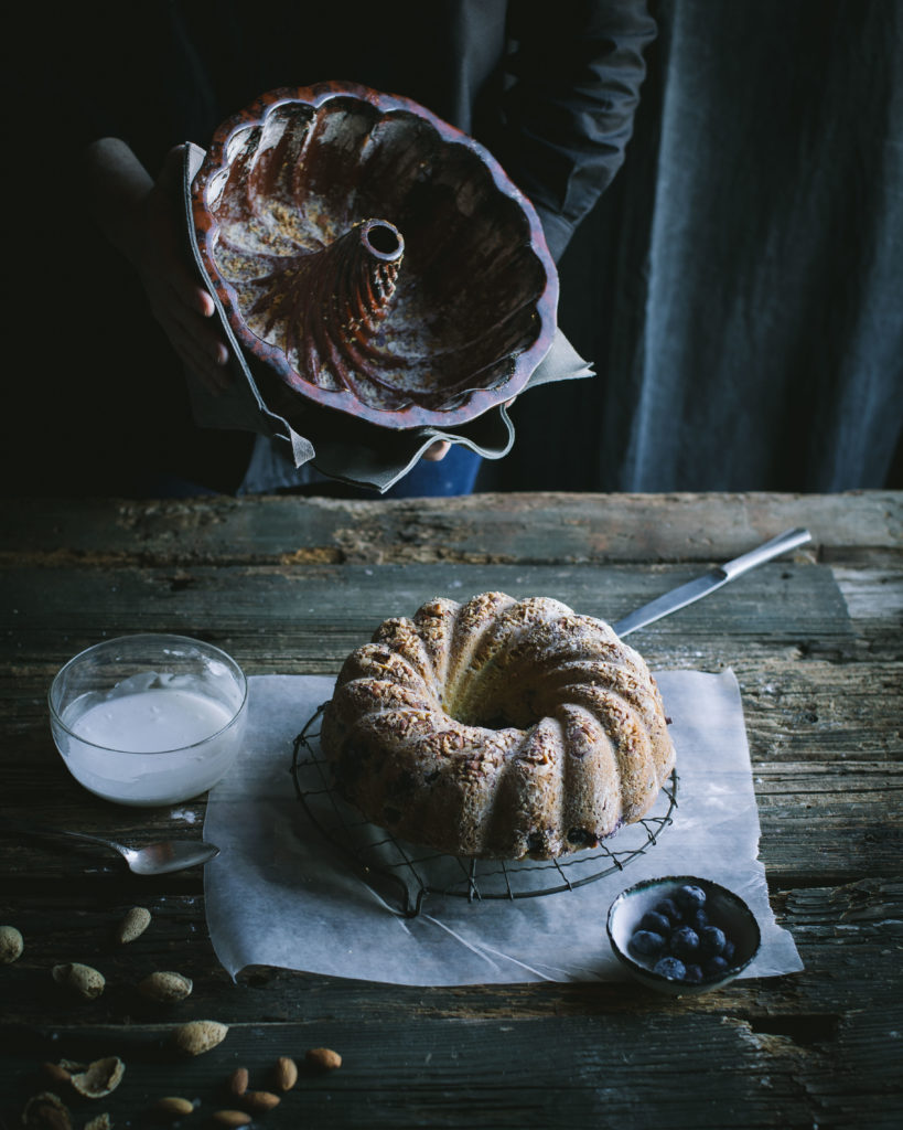 Fresh Blueberry Almond Coffee Cake