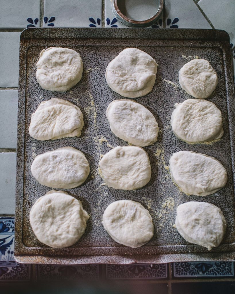 Uncooked Sourdough English Muffins