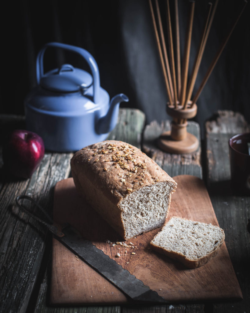sourdough, bread, whole wheat, whole meal, wheat, baking, pan