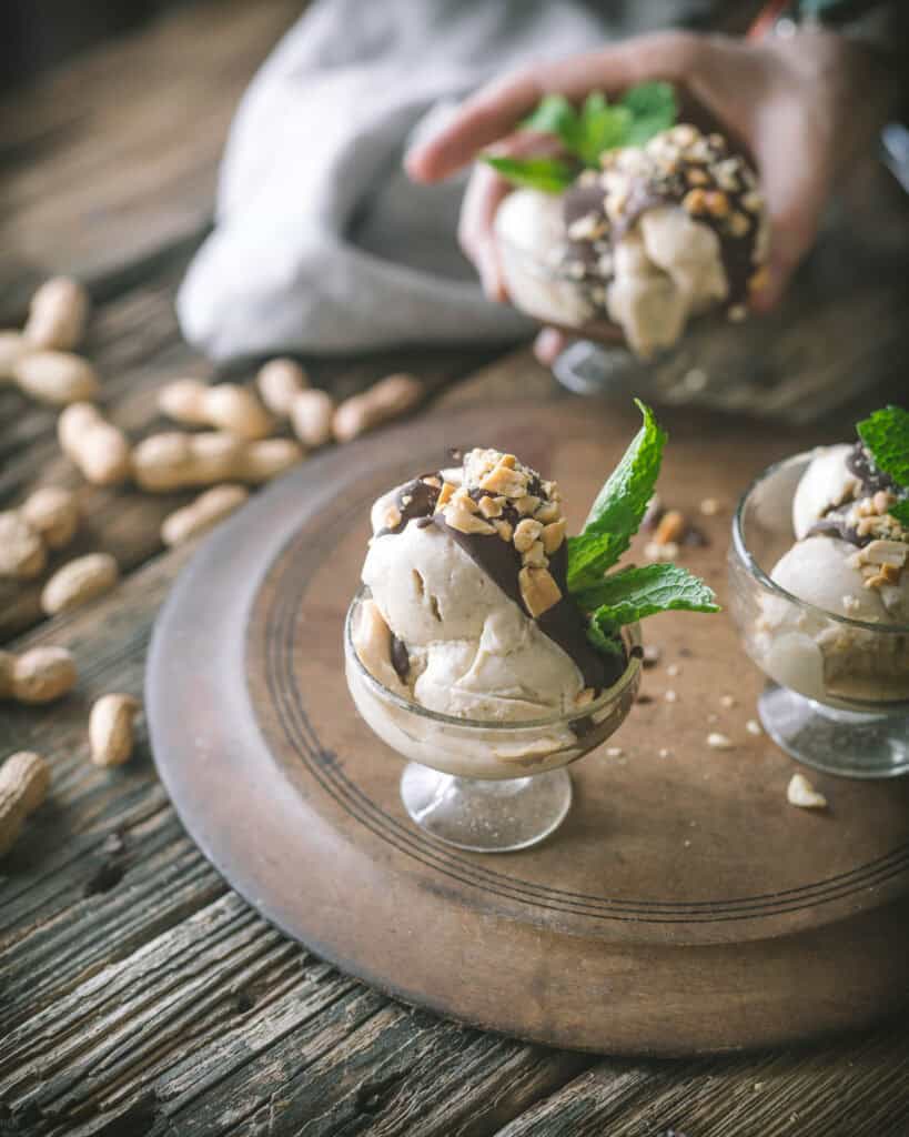 Chocolate Shell Topping on Ice Cream