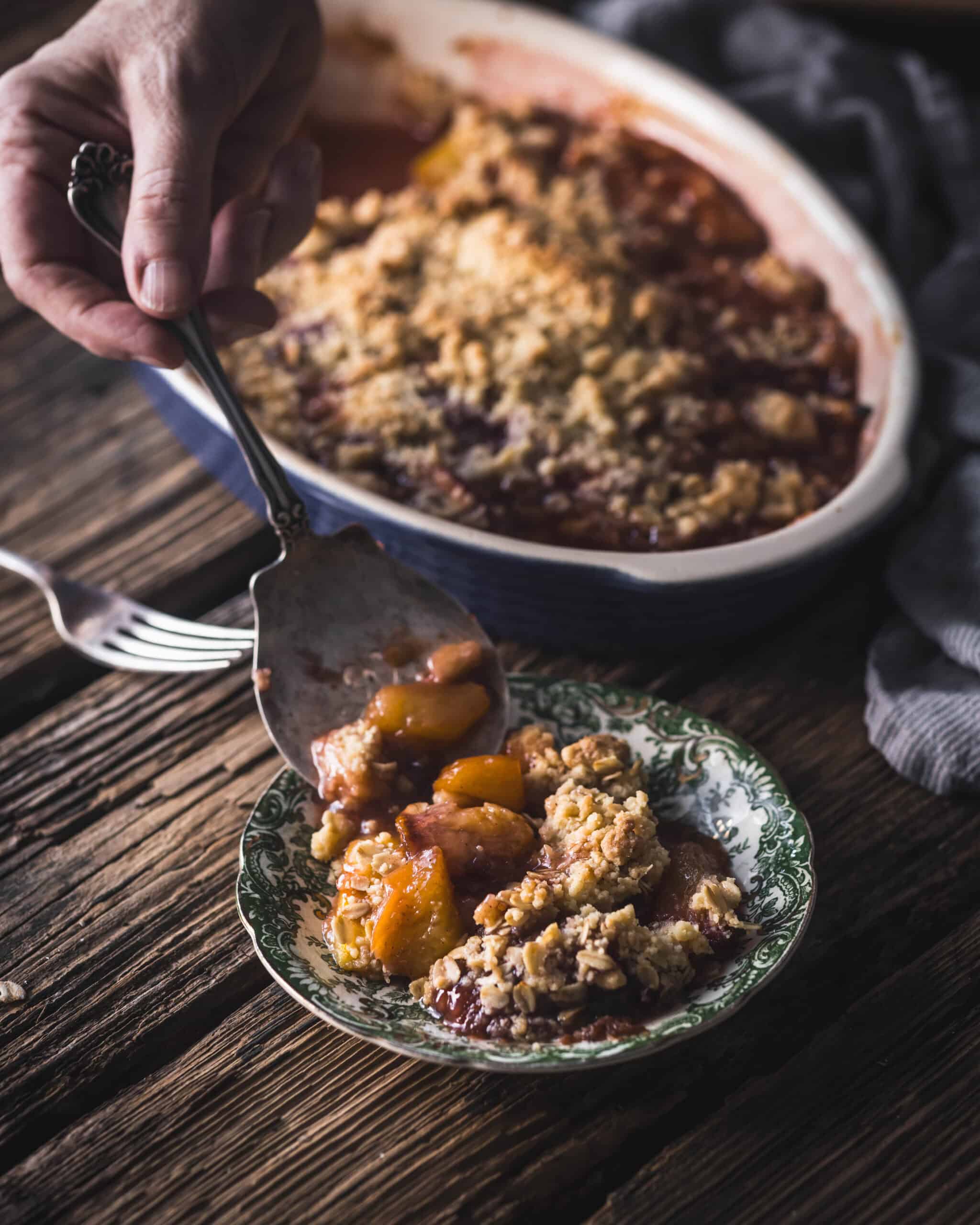 Summertime Fruit Crisp is an excellent dessert - Kitchen Wrangler ...