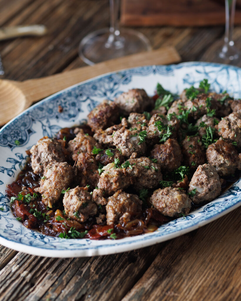 platter of meatballs